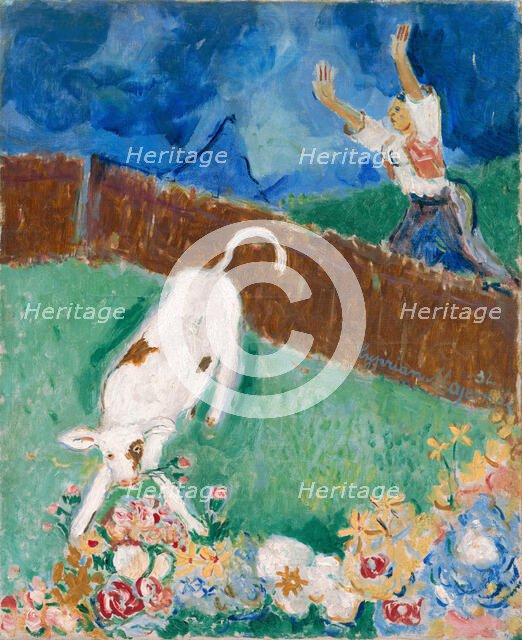 Calf, 1932. Creator: Cyprian Majernik.