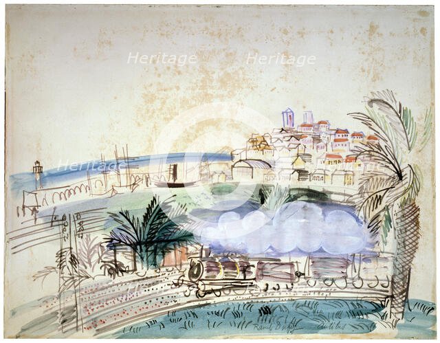 'Railway in Antibes', 1926.  Artist: Raoul Dufy