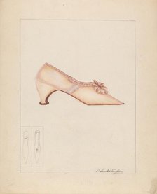 Woman's Shoe, c. 1937. Creator: Columbus Simpson.