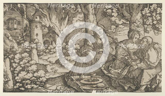 Lot and his Daughters, ca. 1530. Creator: Hans Schäufelein the Elder.