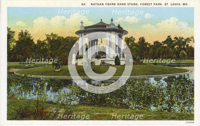 Nathan Frank Band Stand in Forest Park, St Louis, Missouri, USA, 1926. Artist: Unknown