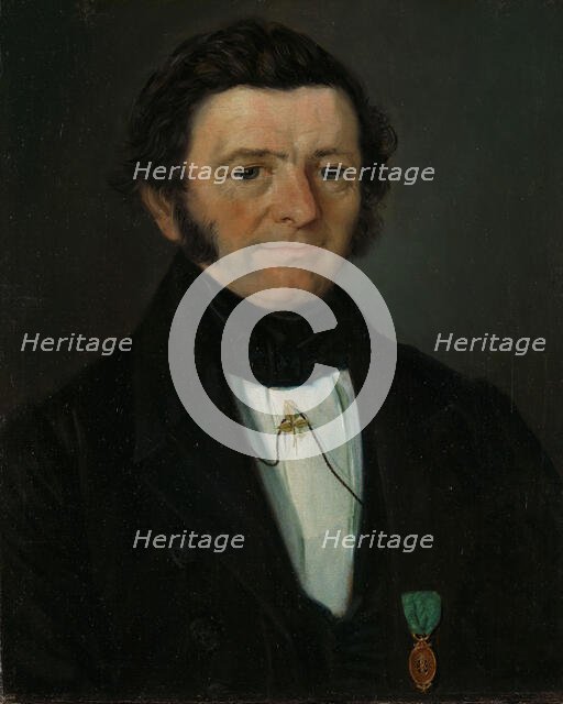 Portrait of County Court Judge Andreas Boghart Richter, 1845. Creator: Matthias Stoltenberg.