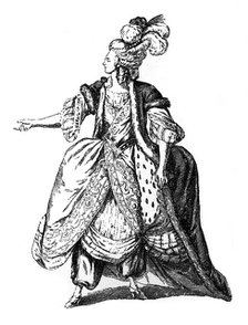 A princess' costume, 18th century (1885).Artist: Leclere