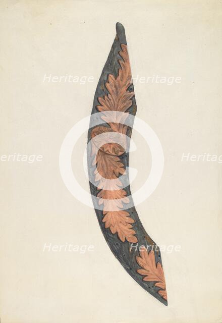 Bow Piece of a Ship, c. 1936. Creator: Lucille Chabot.