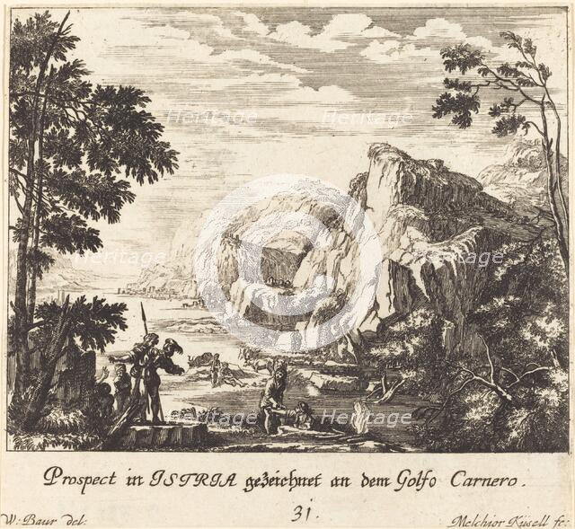 Istria, Carnero Gulf, 1681. Creator: Melchior Küsel.