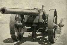 'Types of Arms - 4.7 Naval Gun on Carriage Improvised by Capt. Percy Scott of H.M.S Terrible', 1900. Creators: Unknown, E, Kennard.