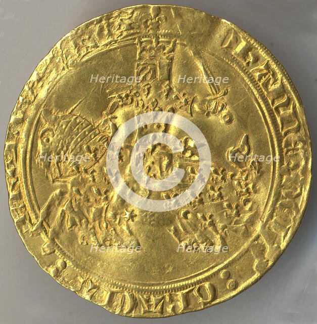 Franc à Cheval of John the Good, French, ca. 1350-64. Creator: Unknown.