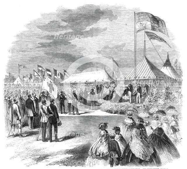 Inauguration of the National Rifle Match - the Queen receiving the address of the Nationa..., 1860. Creator: Unknown.
