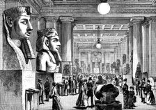 Electric lighting of the British Museum, 1890. Creator: Unknown.