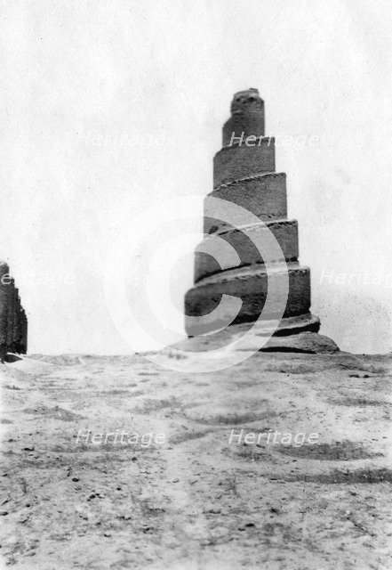 Malwiya tower, Samarra, Mesopotamia, 1918. Artist: Unknown