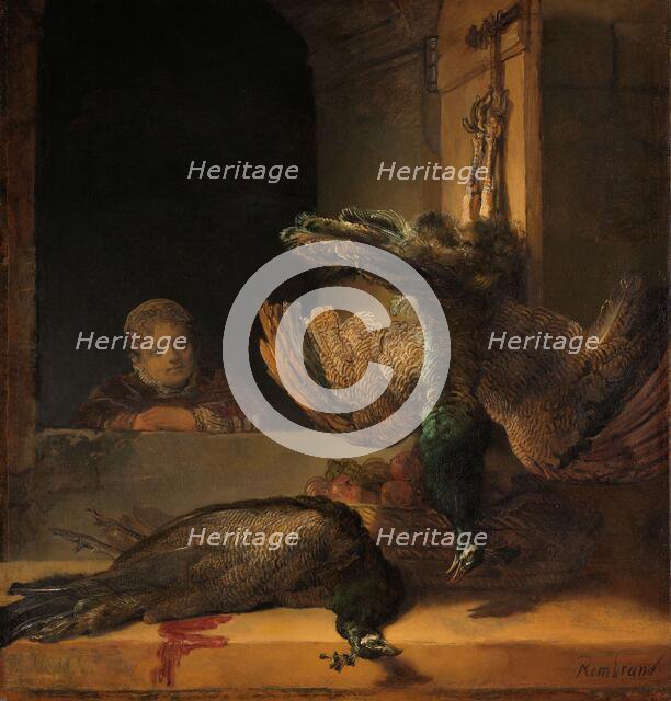 Still Life with Peacocks, c.1639. Creator: Rembrandt Harmensz van Rijn.
