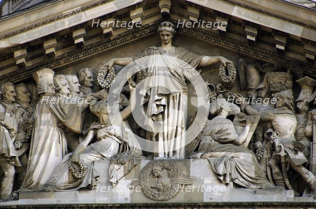 Pantheon's pediment, Paris, France, 2008. Creator: Unknown.