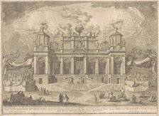 The Prima Macchina for the Chinea of 1770: An Roman Building for Commerce, 1770. Creator: Giuseppe Vasi.