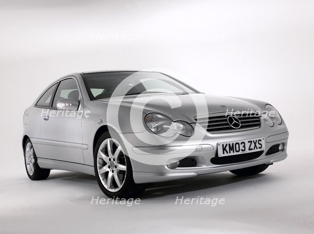 2003 Mercedes Benz C200k Coupe. Artist: Unknown.