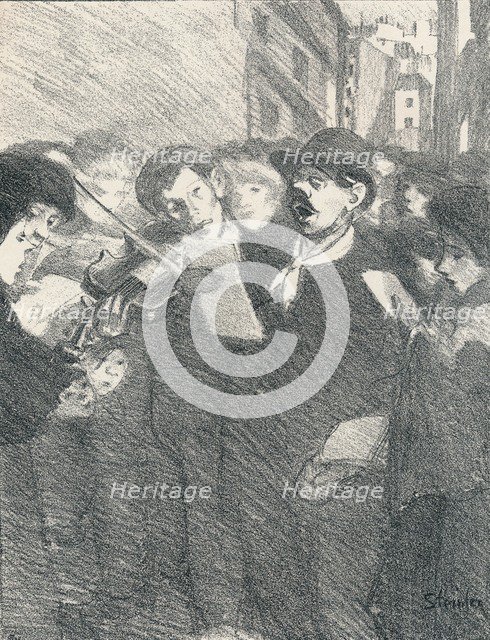 L'ile Des Baisers from Chansons De Femmes, 1897, (1898). Artist: Theophile Alexandre Steinlen