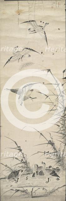 Wild Geese and Reeds, 1392-1910. Creator: Unknown.