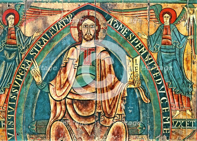 Canopy of Ribes de Freser (Ripollés), fragment of the 'Pantocrator'.