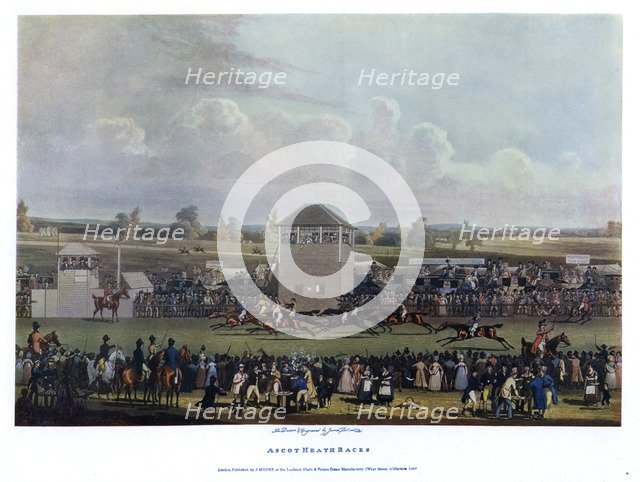 'Ascot Heath Races'.Artist: James Pollard