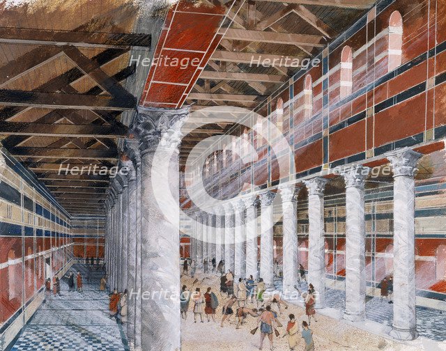 Baths basilica, Wroxeter Roman City, c1st-3rd century, (1990-2010). Artist: Ivan Lapper.