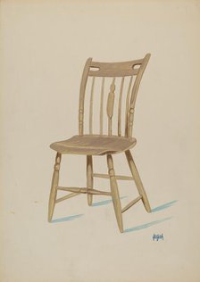 Early American Chair, c. 1936. Creator: Rex F Bush.
