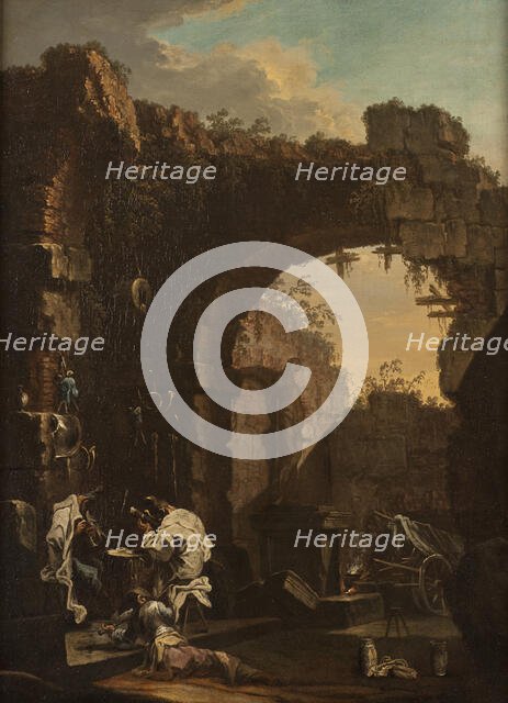 Concert in the Ruins, late 17th-mid-18th century. Creator: Alessandro Magnasco.