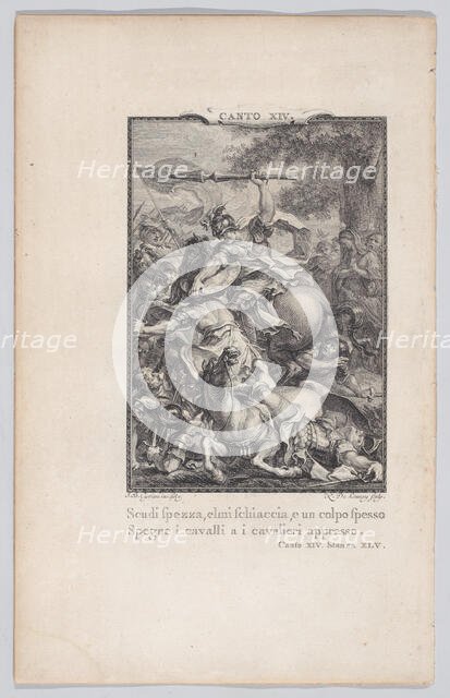 Canto 14, Stanza 45, from Orlando Furioso, 1774., 1774. Creator: Nicolas de Launay.