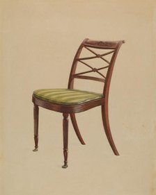 Side Chair, 1935/1942. Creator: Ferdinand Cartier.