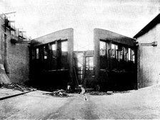The Opening of the Baltic Canal: Brunsbüttel Entrance sluice-gates, partly constructed, 1895. Creator: Unknown.