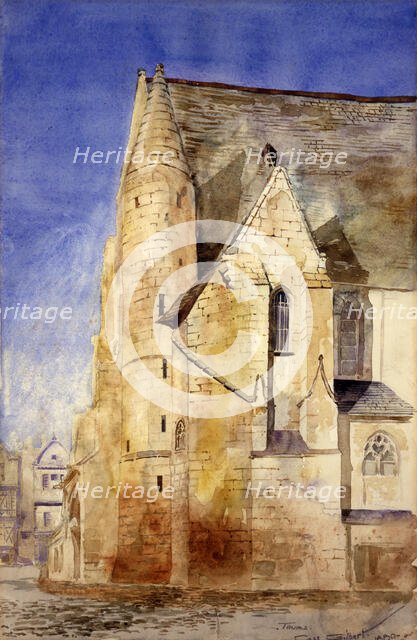 Old Church, Tours, France, 1880. Creator: Cass Gilbert.