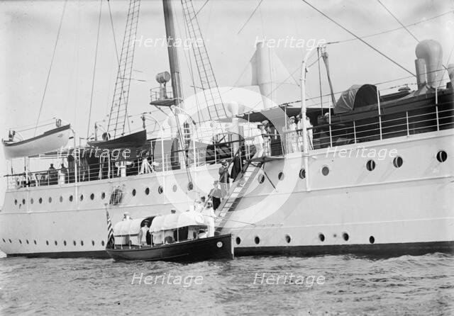 Admiral Togo visits the U.S.S. Mayflower, 1911. Creator: Harris & Ewing.