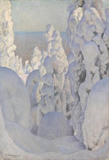 Winter Landscape, Kinahmi, 1923. Creator: Pekka Halonen.