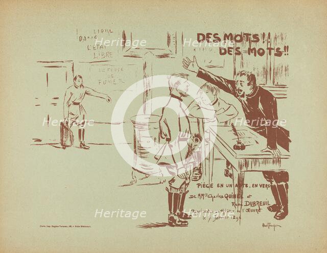 Des Mots! Des Mots!, 1896. Creator: Louis Abel-Truchet.
