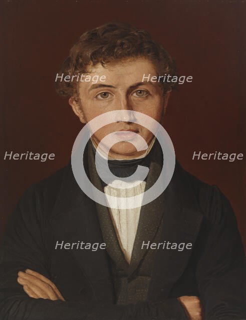 Portrait of Hans Peter Købke, the Artist's Brother, 1841. Creator: Christen Kobke.