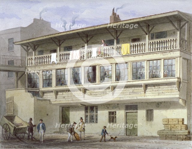 The White Bear Inn on Piccadilly, Westminster, London, 1856. Artist: Thomas Hosmer Shepherd