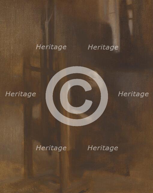 Artist at His Easel (L'Artiste à son Chevalet), about 1906. Creator: Eugene Carriere.