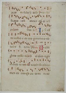 Bifolium from an Antiphonary, Italian, 14th century (?). Creator: Unknown.