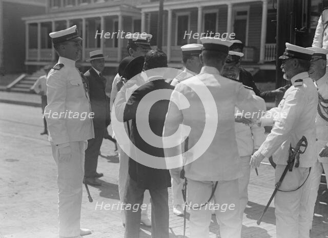 Japanese Mission To U.S. - Visit To Naval Academy, 1917. Creator: Harris & Ewing.