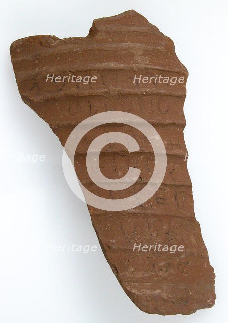 Ostrakon, Coptic, 7th century. Creator: Unknown.