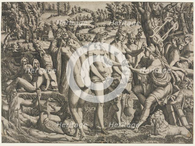 The Judgment of Paris, c. 1545. Creator: Jean Mignon (French).