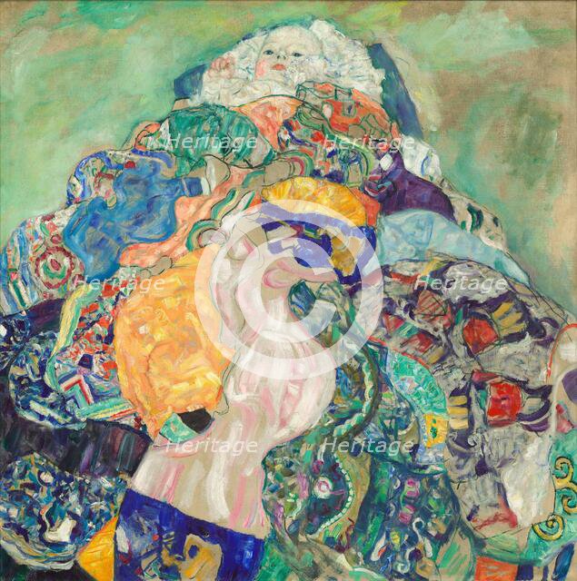 Baby (Cradle), 1917/1918. Creator: Gustav Klimt.