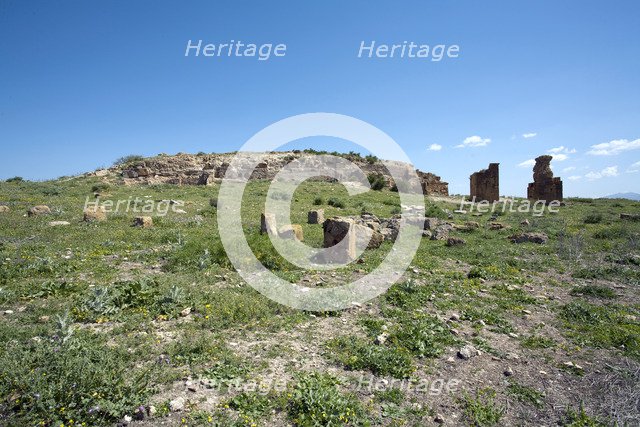 The Temple of Saturn at Thuburbo Majus, Tunisia. Artist: Samuel Magal