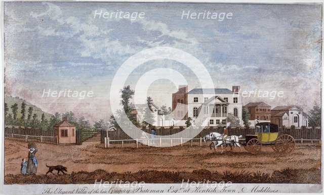 Gregory Bateman's Villa, Green Street, Kentish Town, London, 1792. Artist: Anon