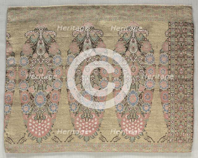 Two Pieces from a Scarf, 1700s. Creator: Unknown.