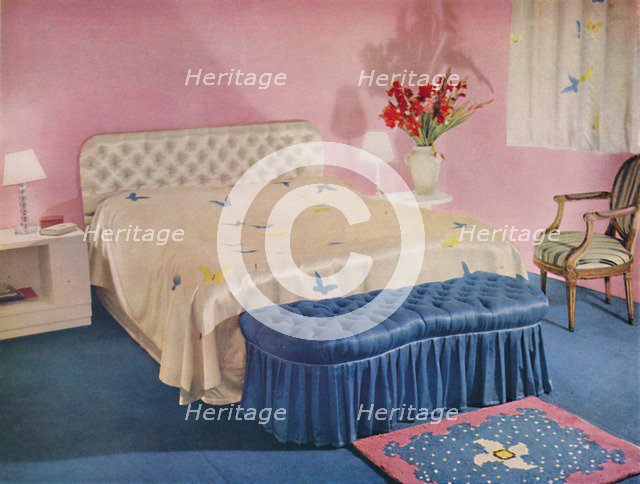 'Bedroom Designed by Green and Abbott, Ltd.', 1939. Artist: Unknown.