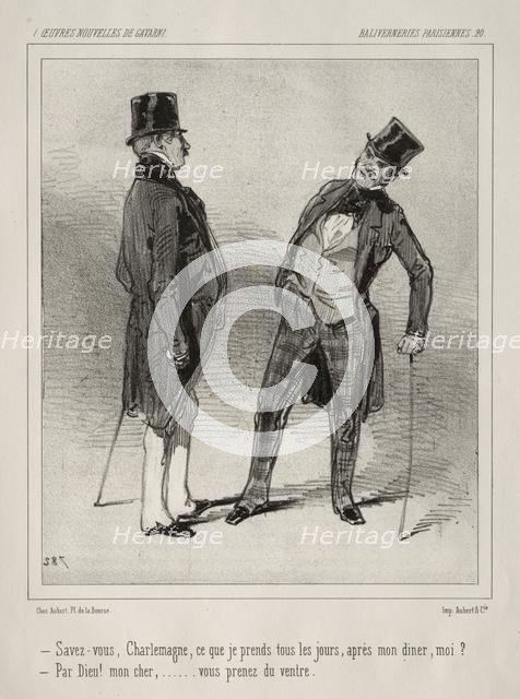 Baliverneries Parisiennes. Creator: Paul Gavarni (French, 1804-1866).