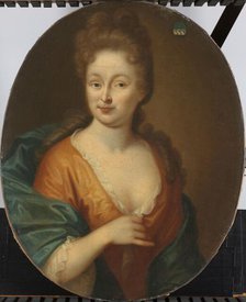 Portrait of a Woman, possibly Elisabeth Hollaer, Wife of Theodorus Rijswijk, c.1700-c.1722. Creator: Pieter van der Werff.