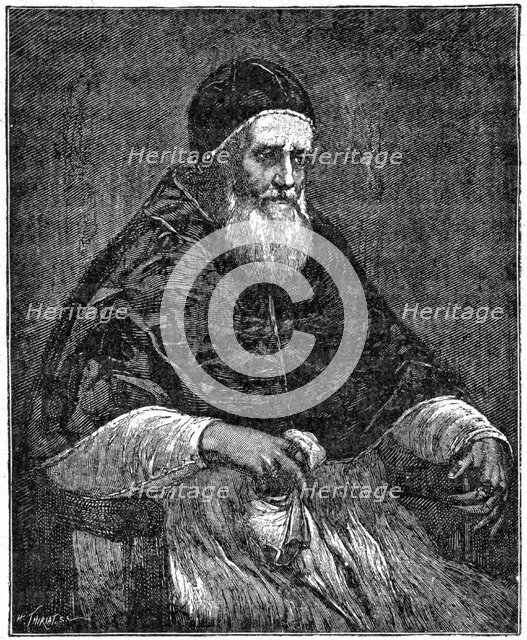 Pope Jules II, 1898. Artist: Henri Thiriat