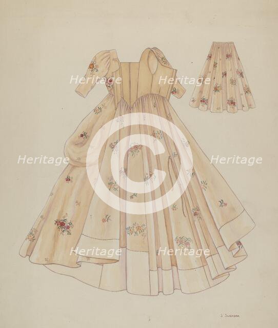 Dress, c. 1936. Creator: Syrena Swanson.