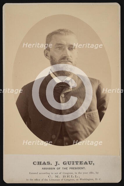 Portrait of Charles Julius Guiteau (1841-1882), July 4, 1881. Creator: Charles Milton Bell.