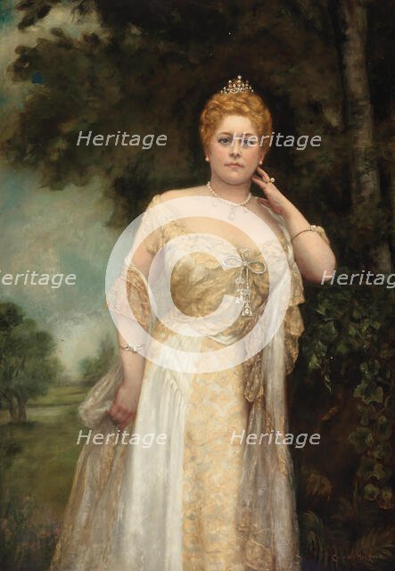 Empress Augusta Victoria (1858-1921), 1906. Creator: Hawkes, Clara M. (1861-1930).